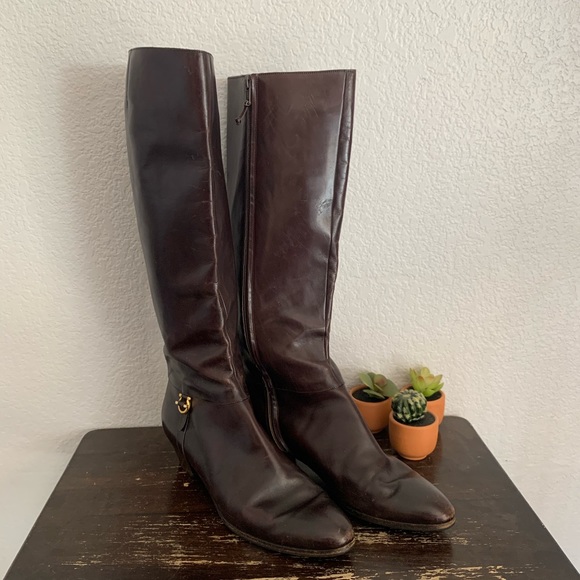 Salvatore Ferragamo Shoes - Salvatore Ferragamo | Vintage brown leather boots